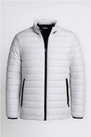 Puffer Jacket for Men in White - SMP